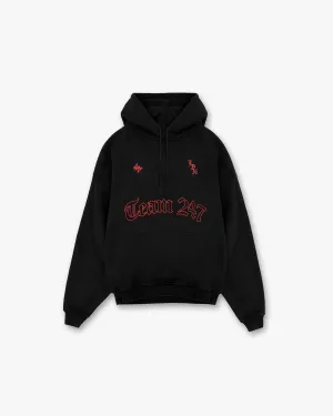 247 London Oversized Hoodie - Black