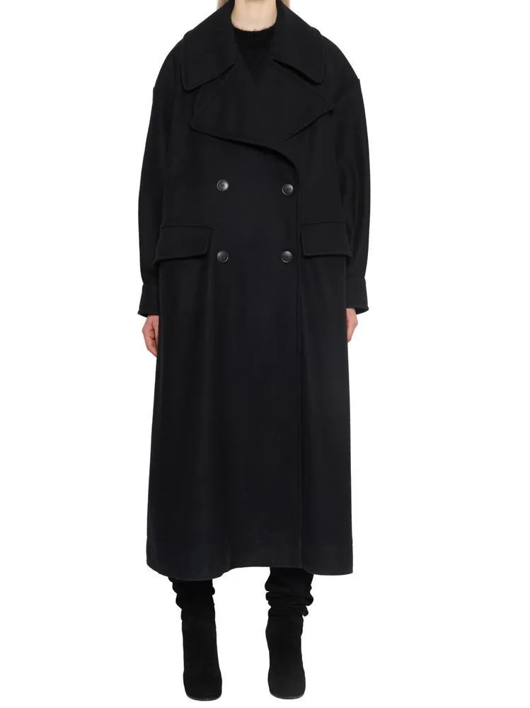 Alberta Ferretti Long Double Breasted Coat