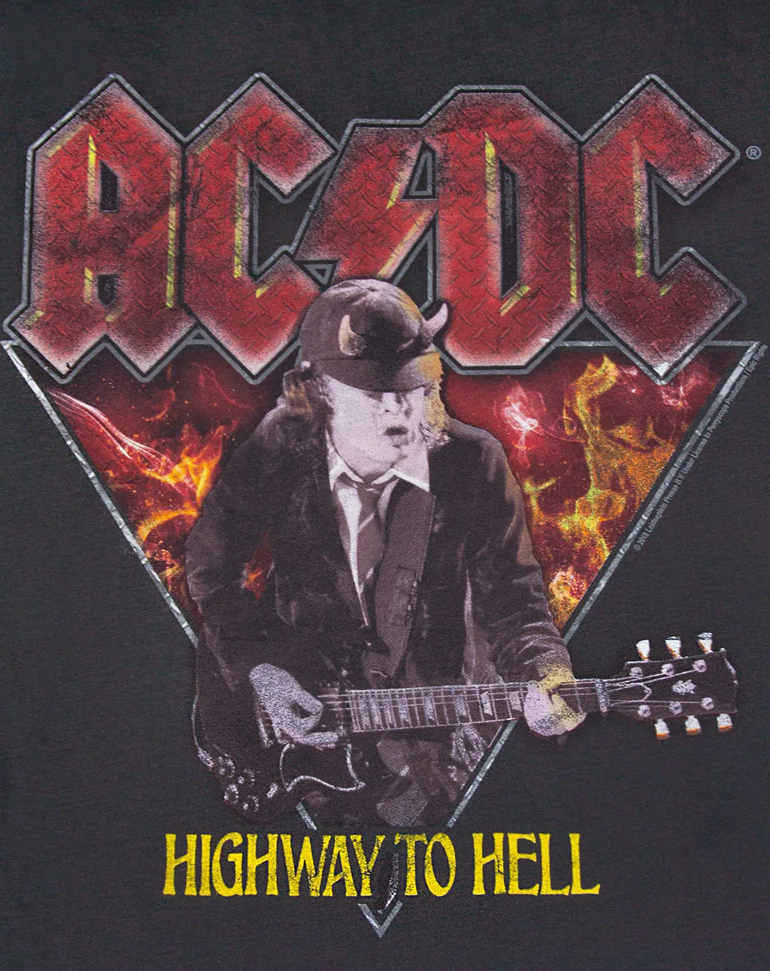 Amplified AD/DC Highway to Hell Angus Young Mens T-Shirt