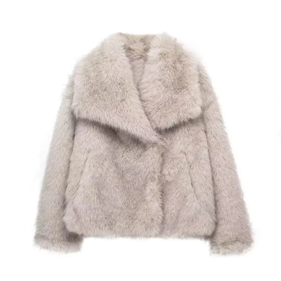 aurora - faux fur coat