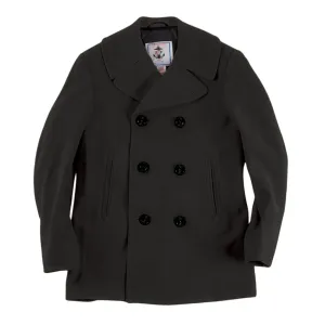 Authentic Wool Blend Peacoat— Black & Oxford Grey