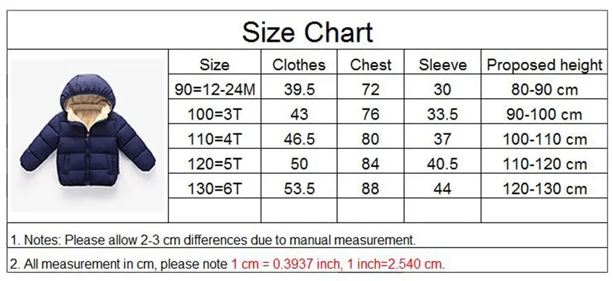 Baby Kids Boys Jackets Winter Thick Coats Warm Cashmere Outerwear For Girls Hooded Jacket Children Clothes 1-6Y Toddler Overcoat