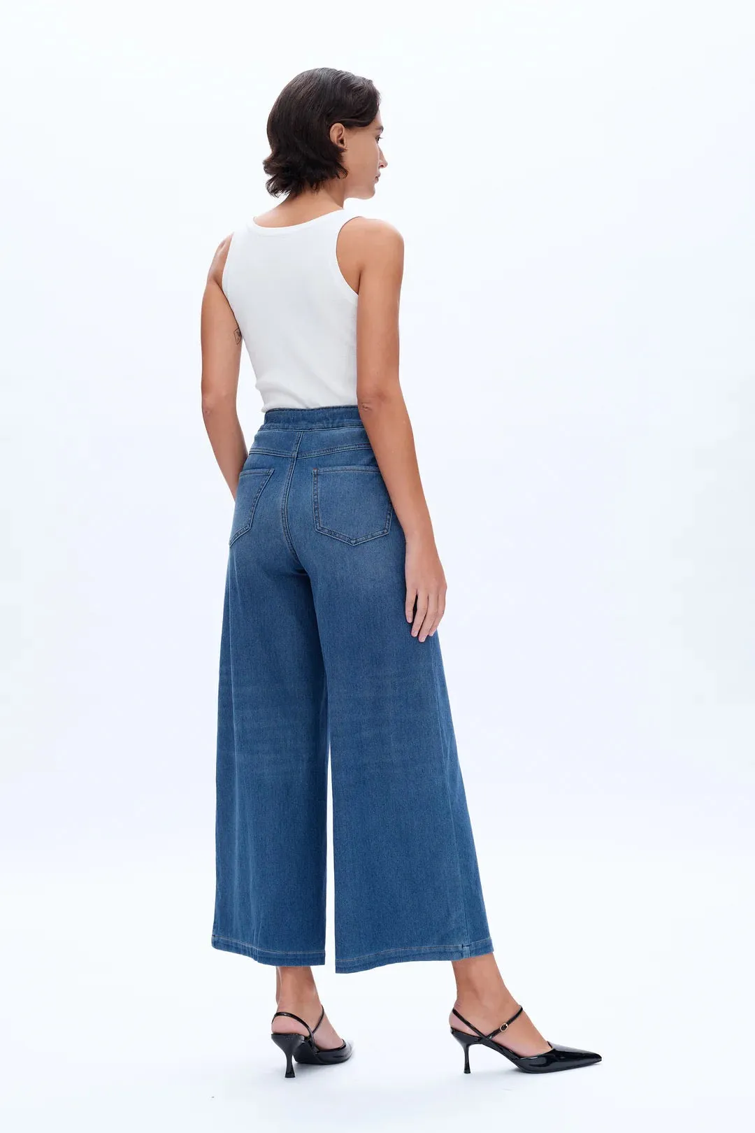 BAY Wide Leg Flare-Bluebell