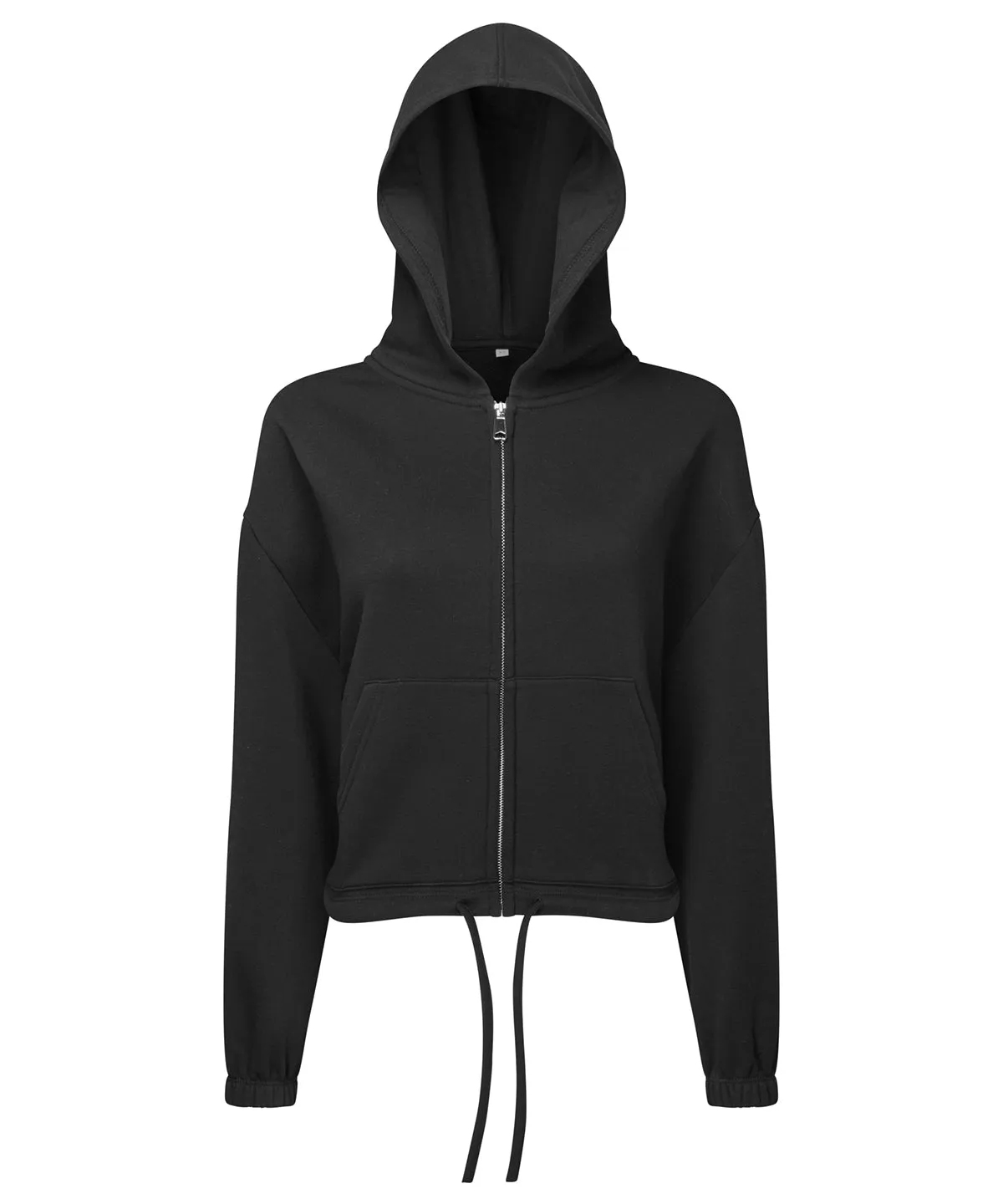 Black - Women’s TriDri® recycled drawstring full-zip hoodie