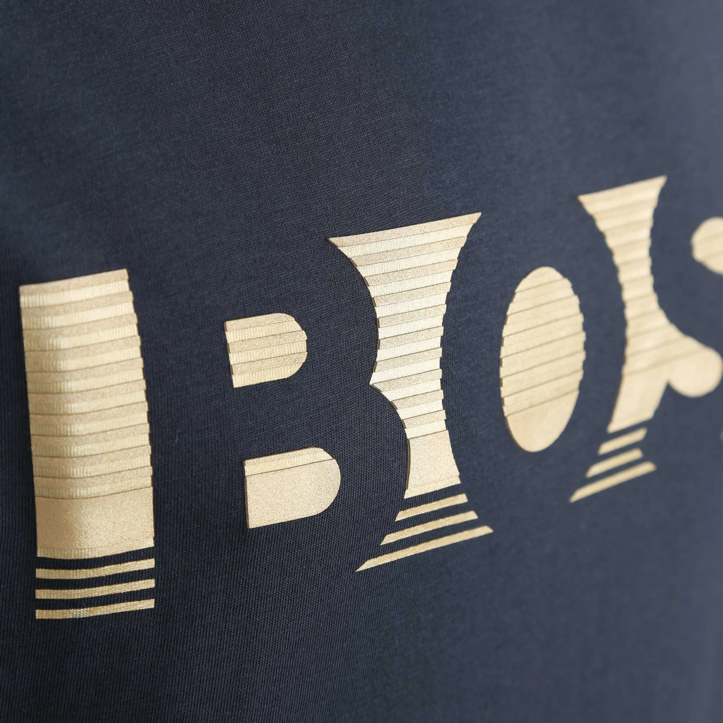 BOSS Tee 1 T-Shirt in Navy & Gold