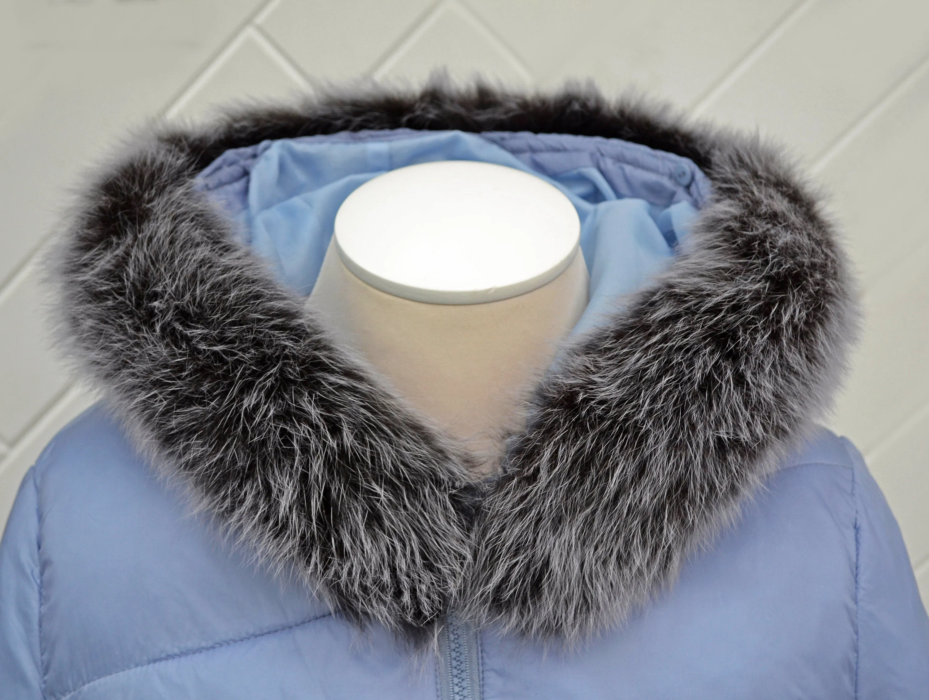 BY ORDER, not Tail, Real Gray Fox Fur Trim Hood, Fur collar trim, Fox Fur Collar, Fur Scarf, Fur Ruff, Fox Fur Hood, Fox Fur, Super Soft