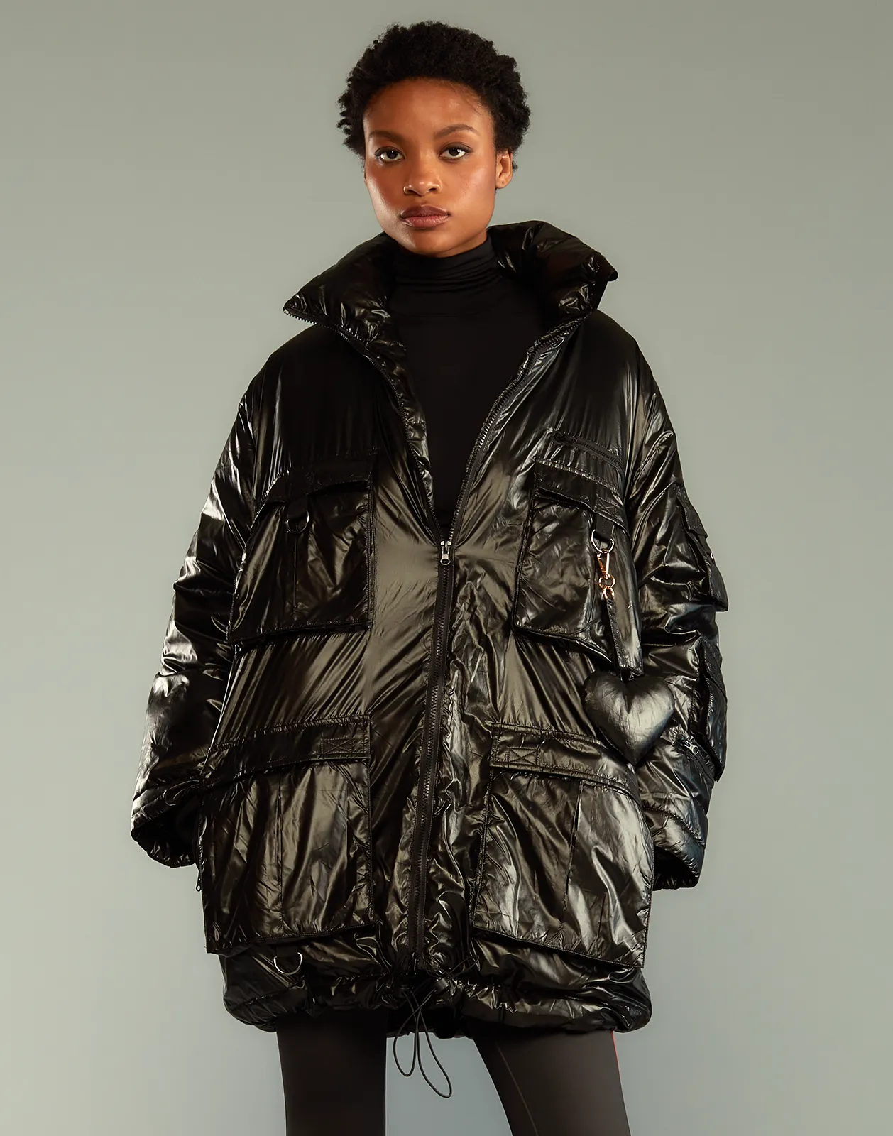 Cargo Pocket Puffer Coat