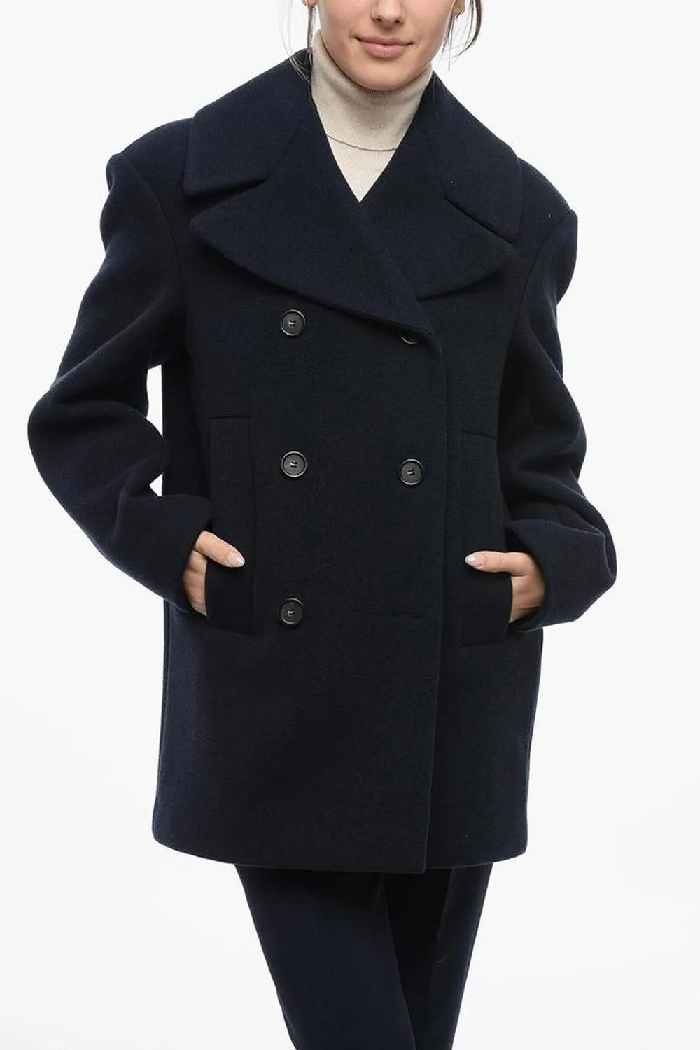 Cashmere-Blended Double-Breasted Coat