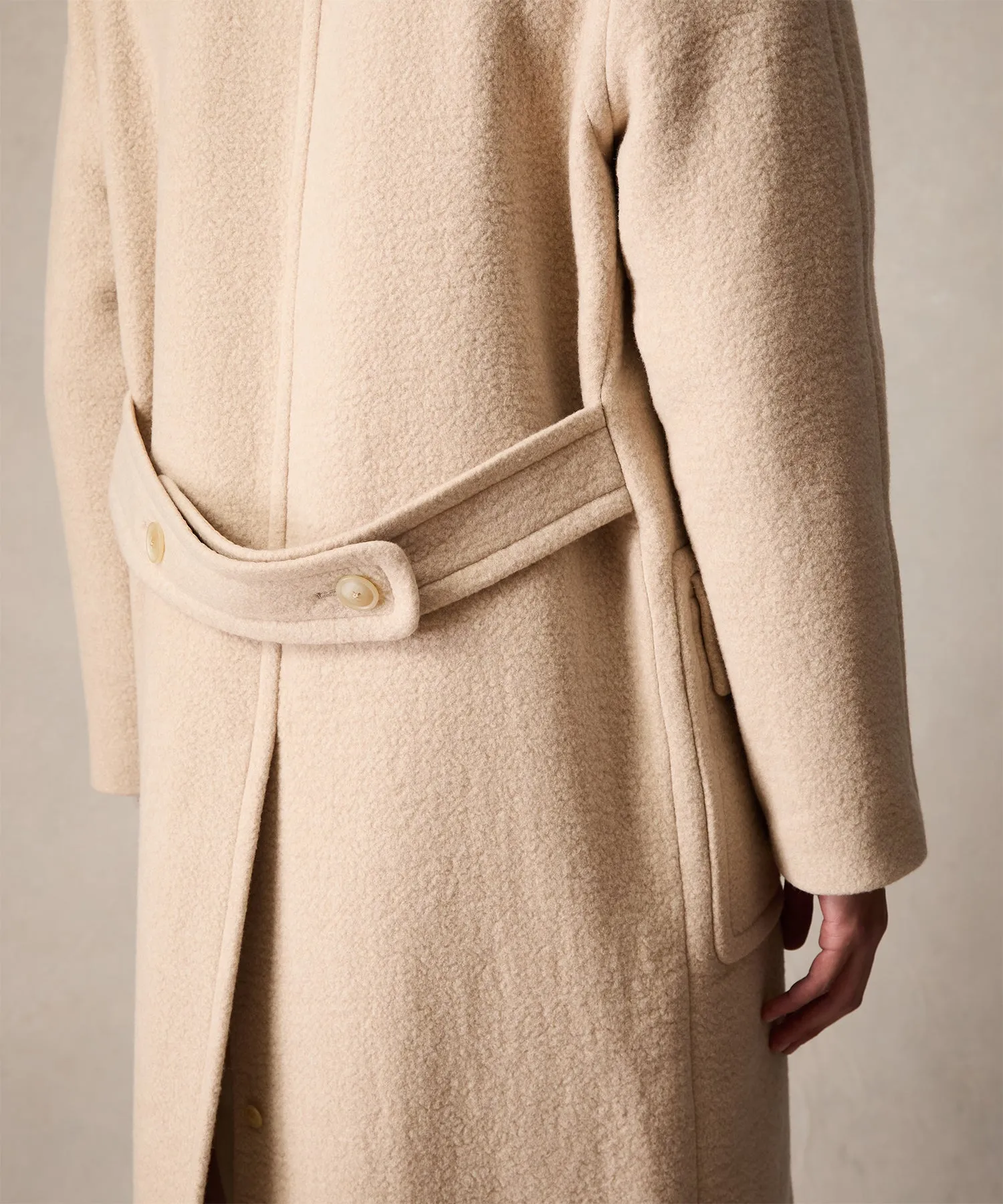 Cashmere Spectator Coat in Cream