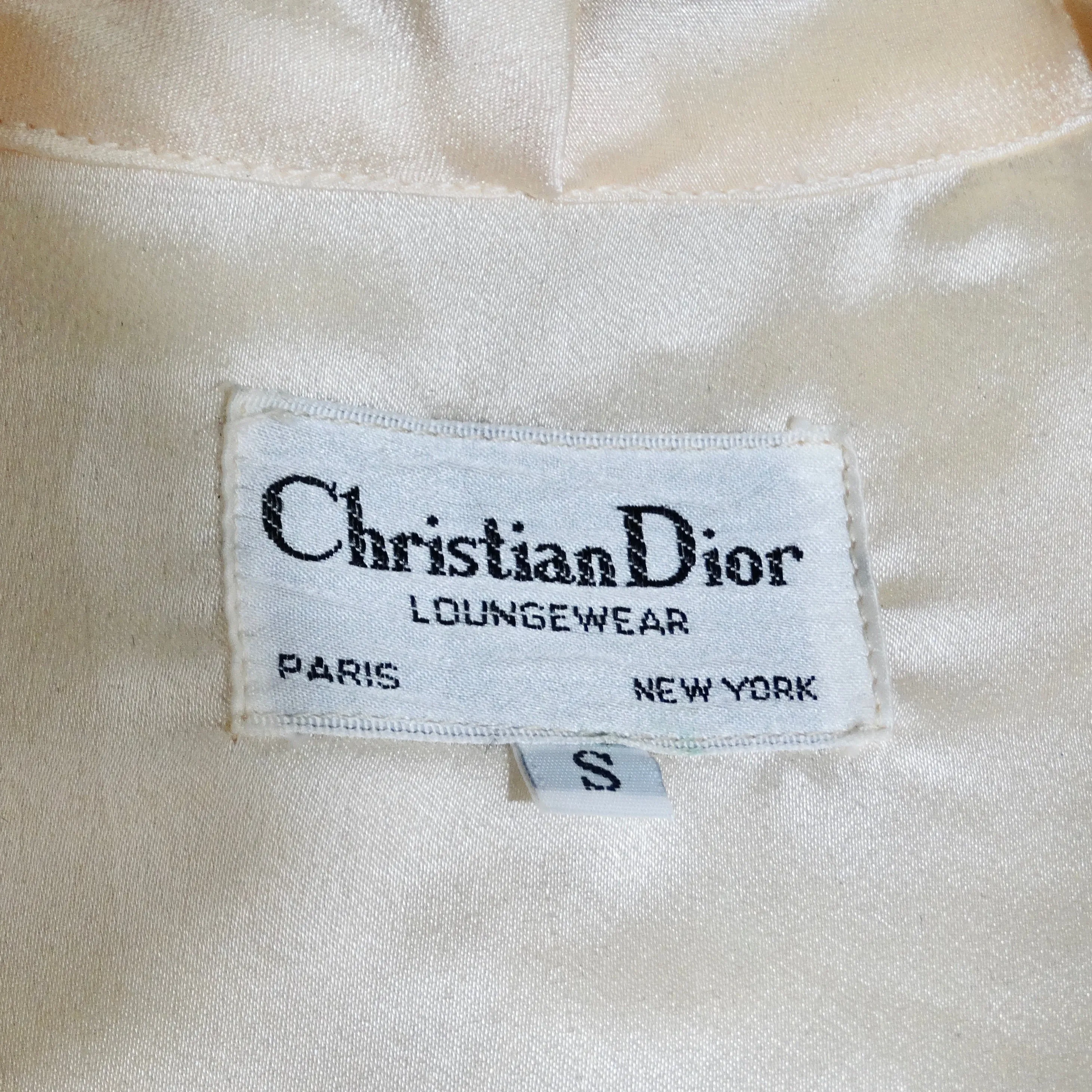 Christian Dior 1960s Ivory Velvet Maxi Dress