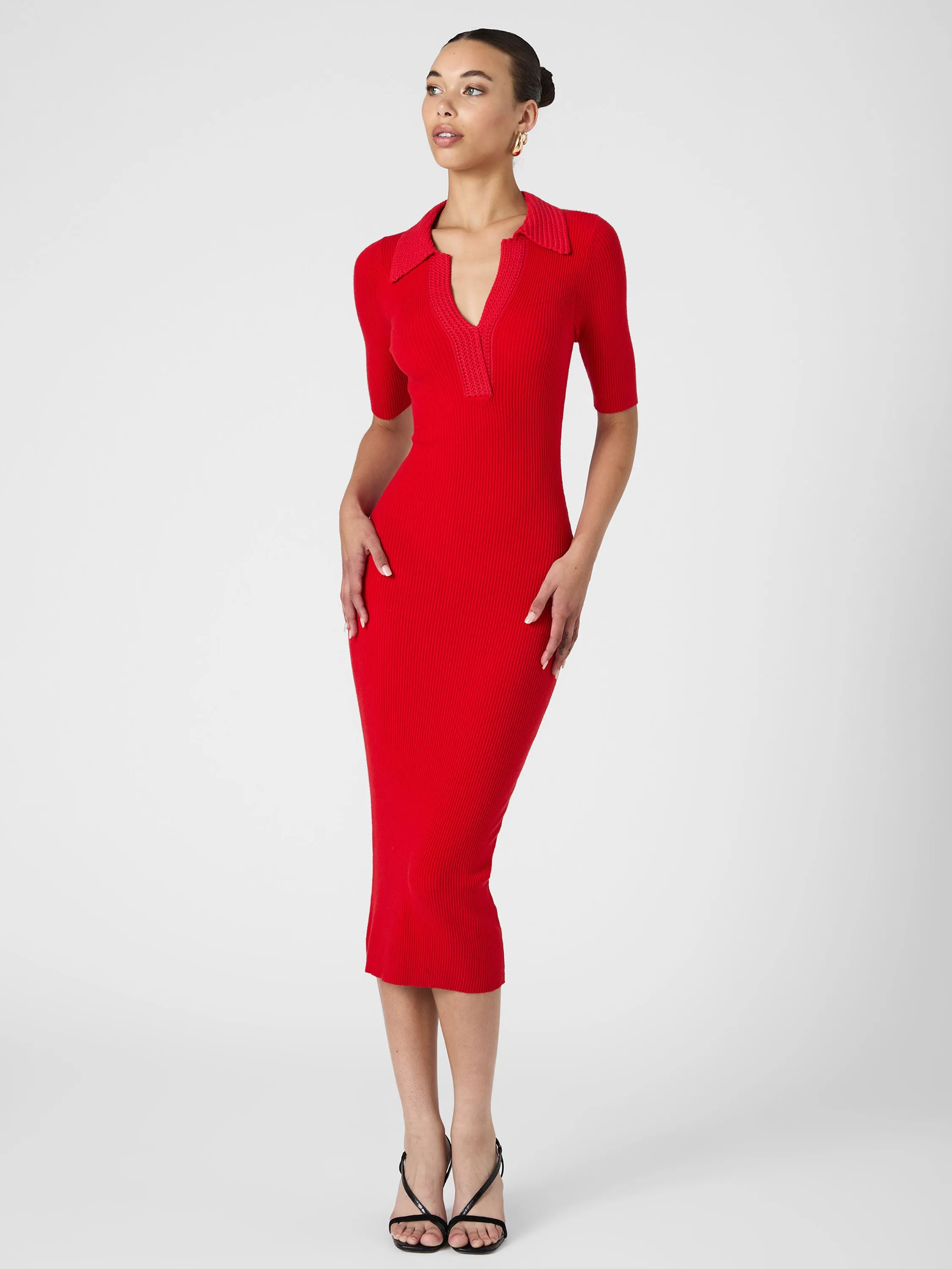 Cosysoft V Neck Midi Dress