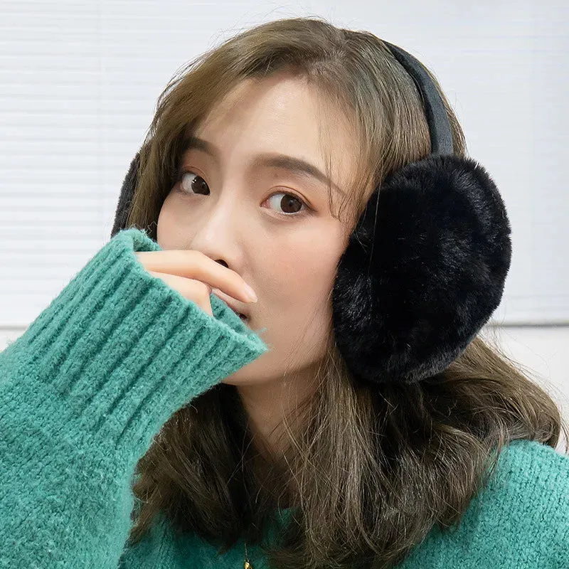 cozy - fashion plush foldable ear muffs