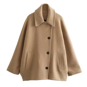 Dalia Cape Look Woolen Jacket