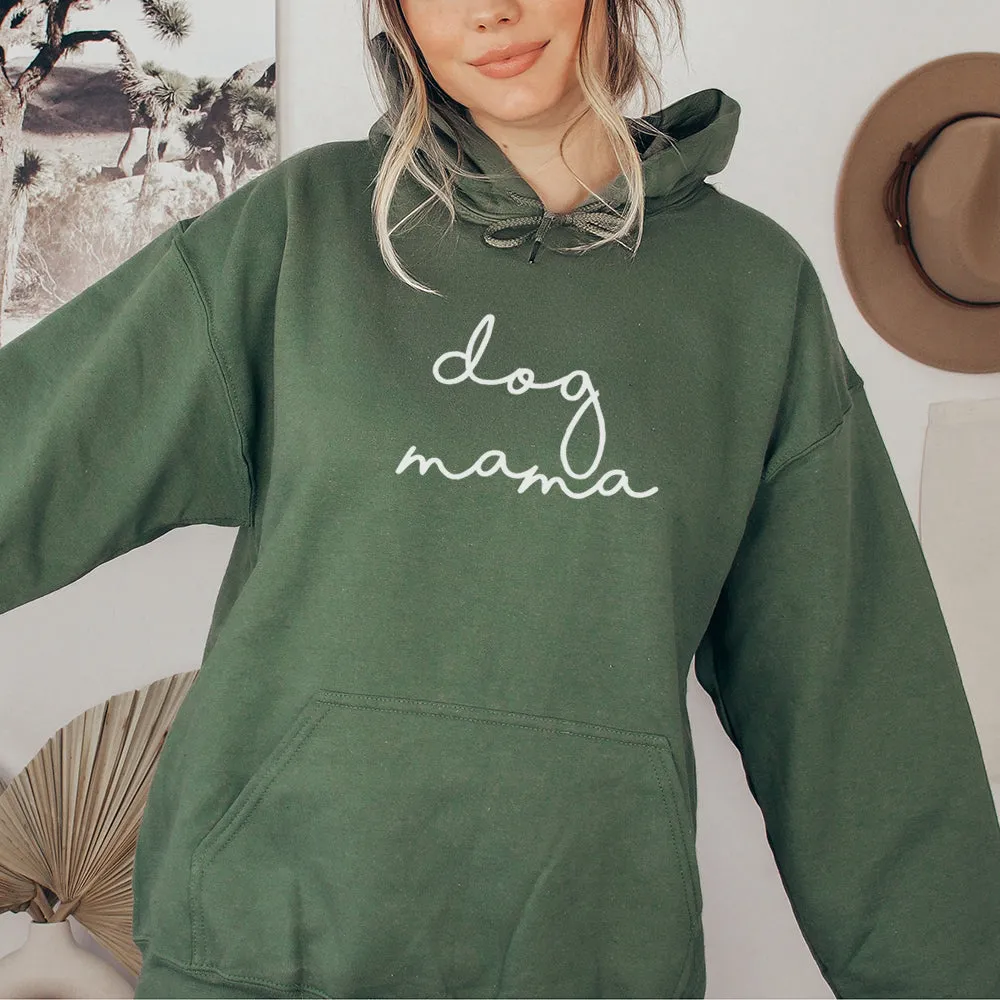 Dog Mama Retro Script Hoodie (MRK X)