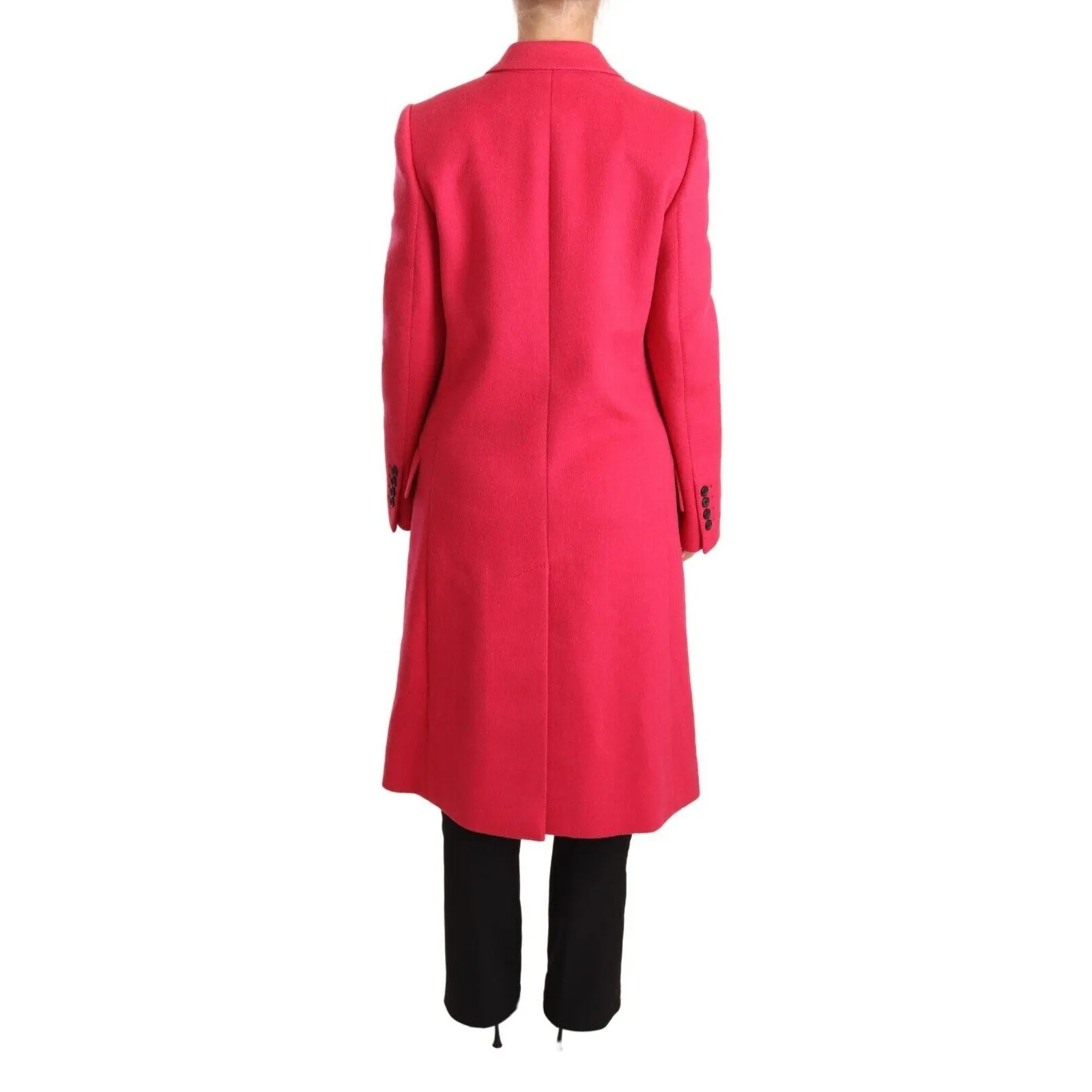 Dolce & Gabbana Elegant Pink Wool-Cashmere Coat