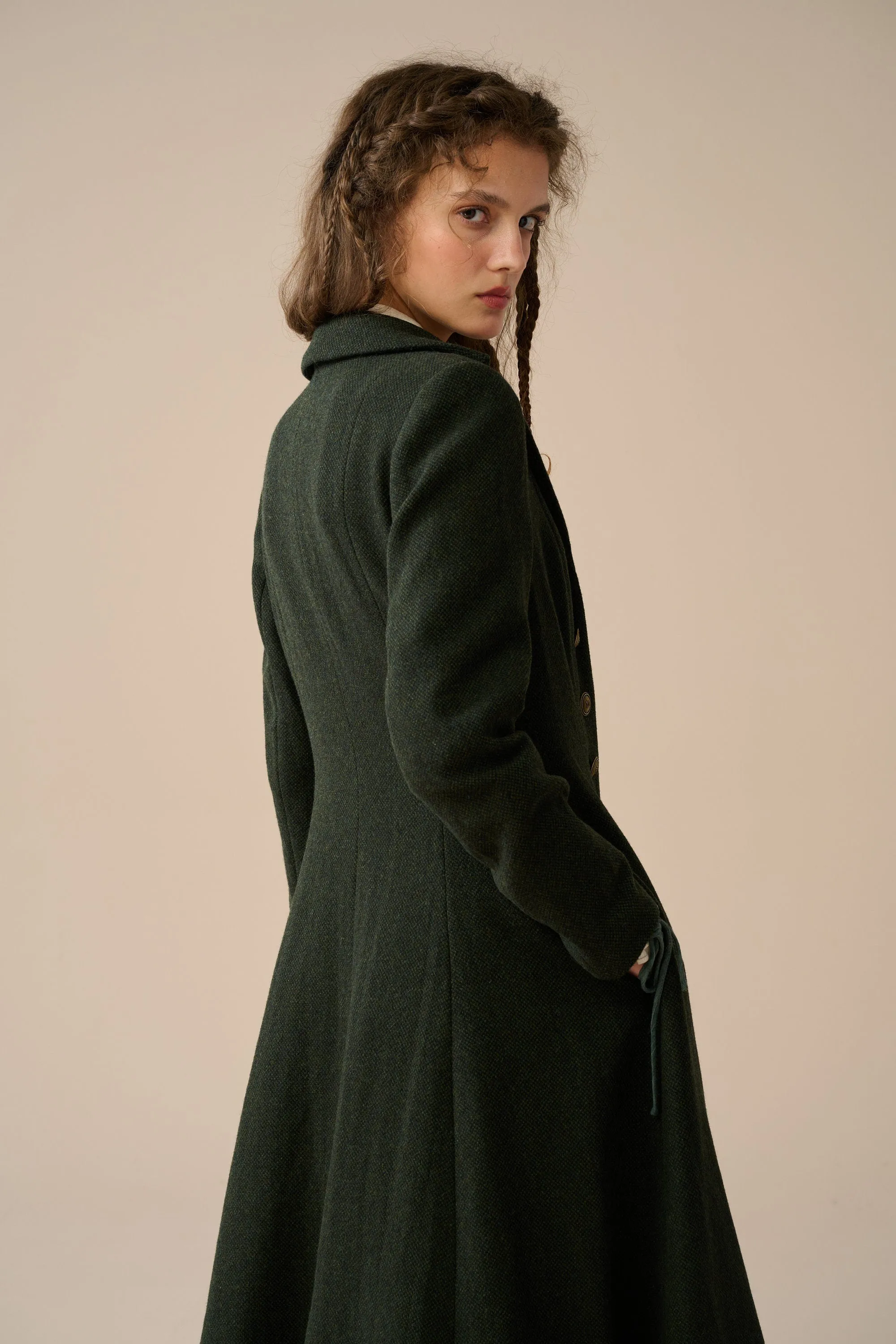 Doreen 15 |Vest-Layered 100% Wool Coat