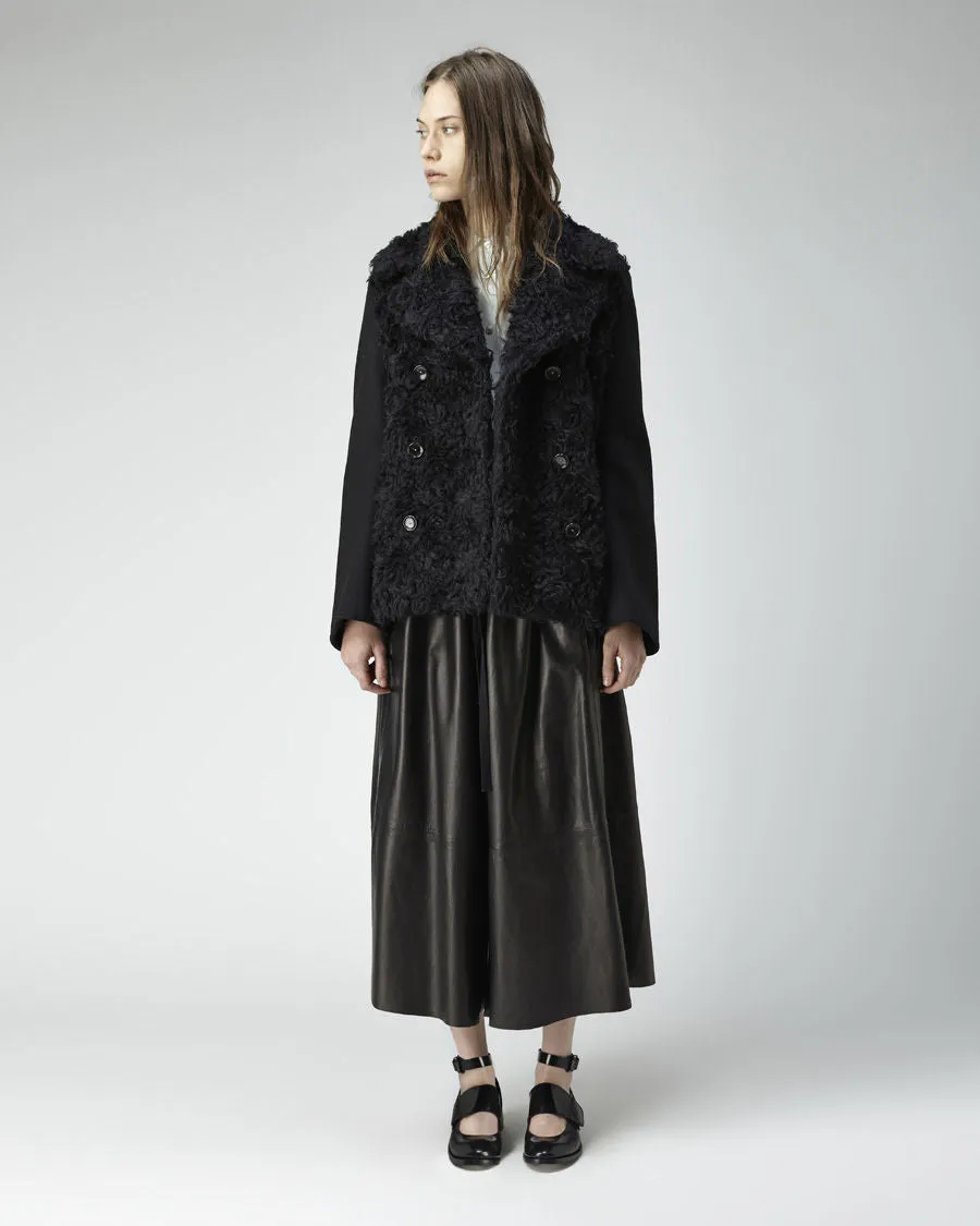 Edge Fur Peacoat