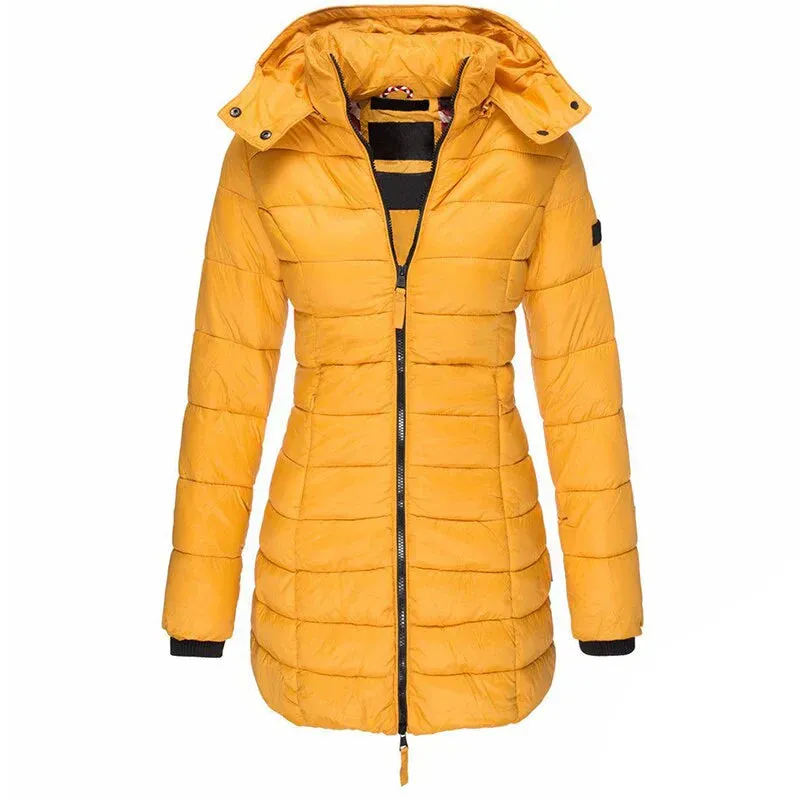 Elisa | down jacket with hood and zipper