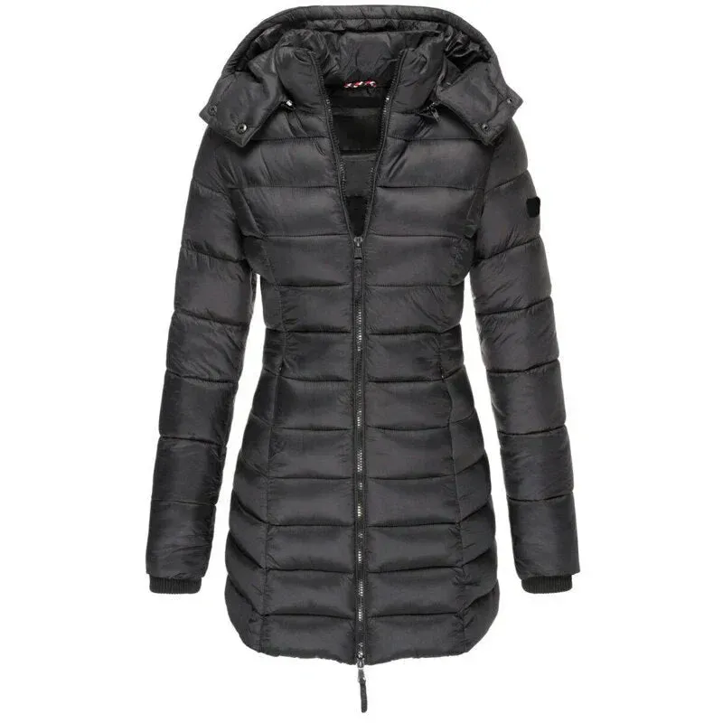 Elisa | down jacket with hood and zipper