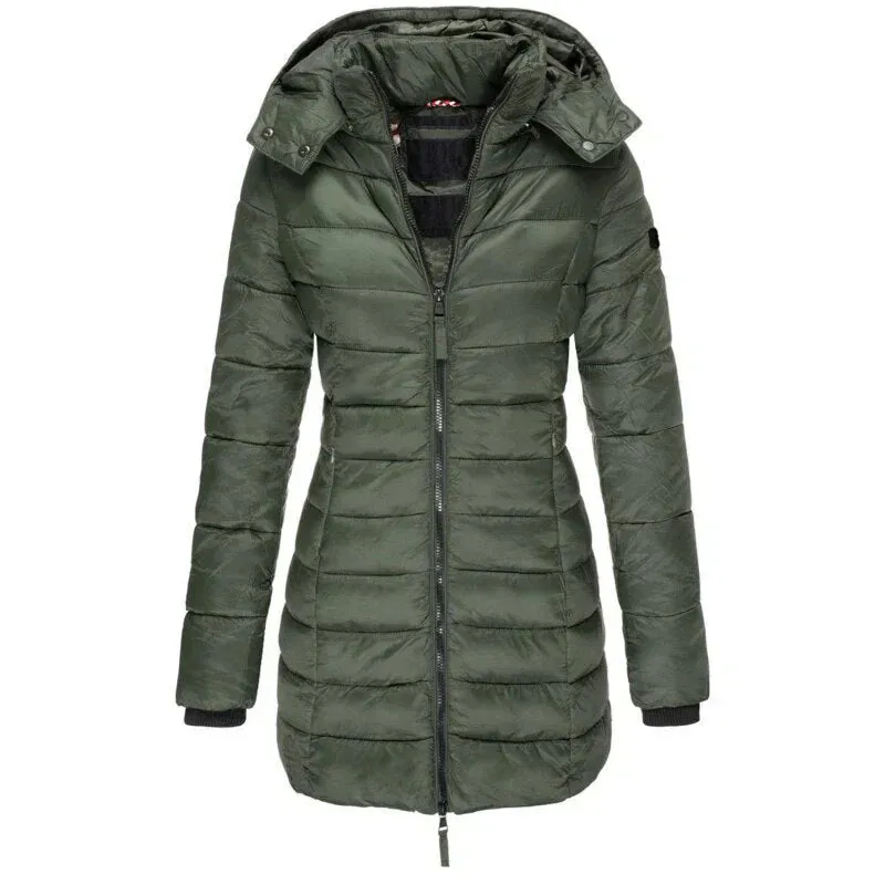 Elisa | down jacket with hood and zipper