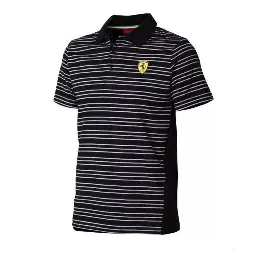 Ferrari Polo, striped, Black, 2011