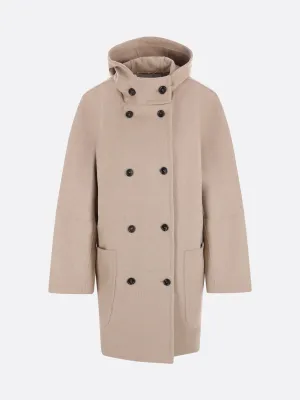 Hooded Cashmere Coat