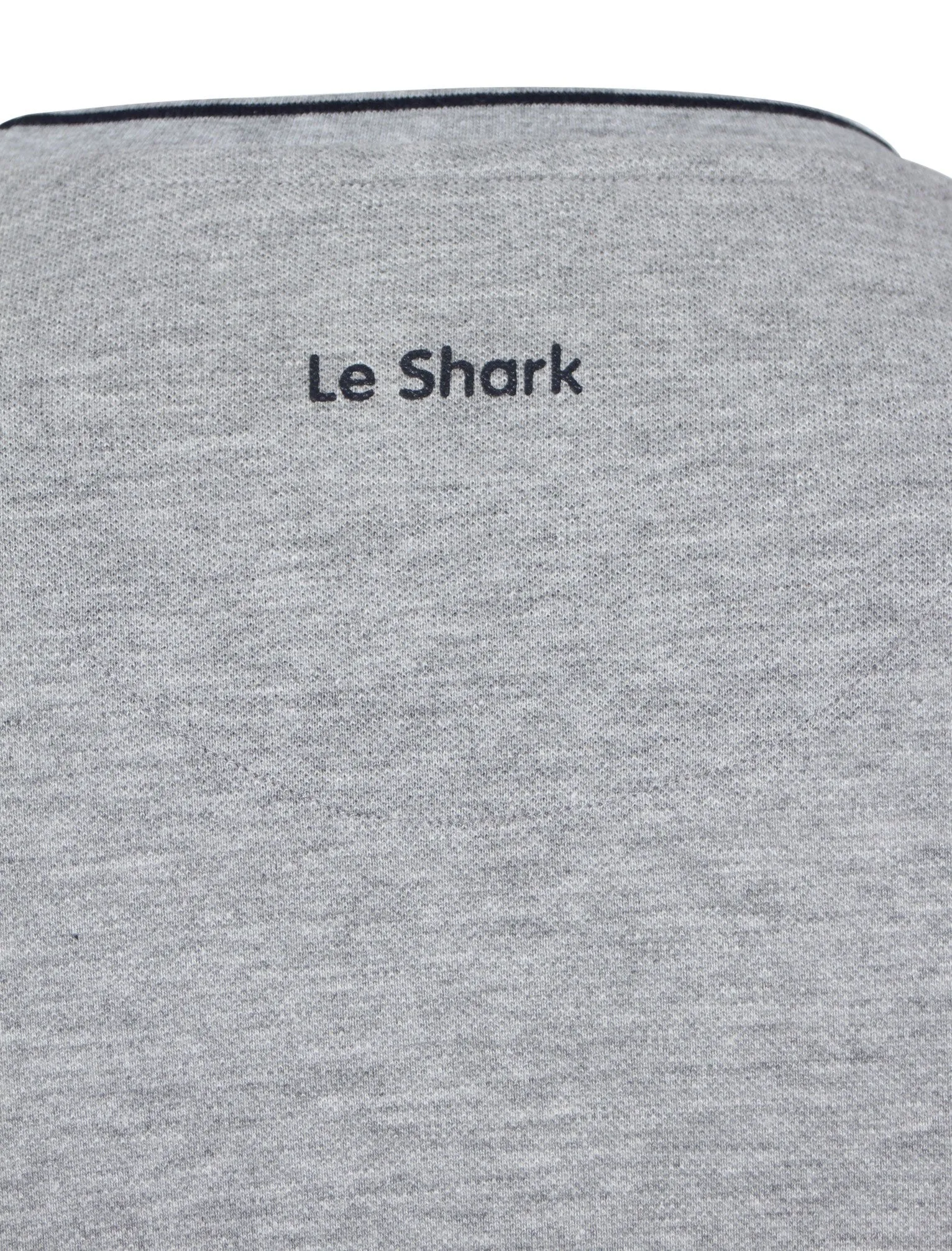 Horace Pique T-Shirt in Grey Marl - Le Shark