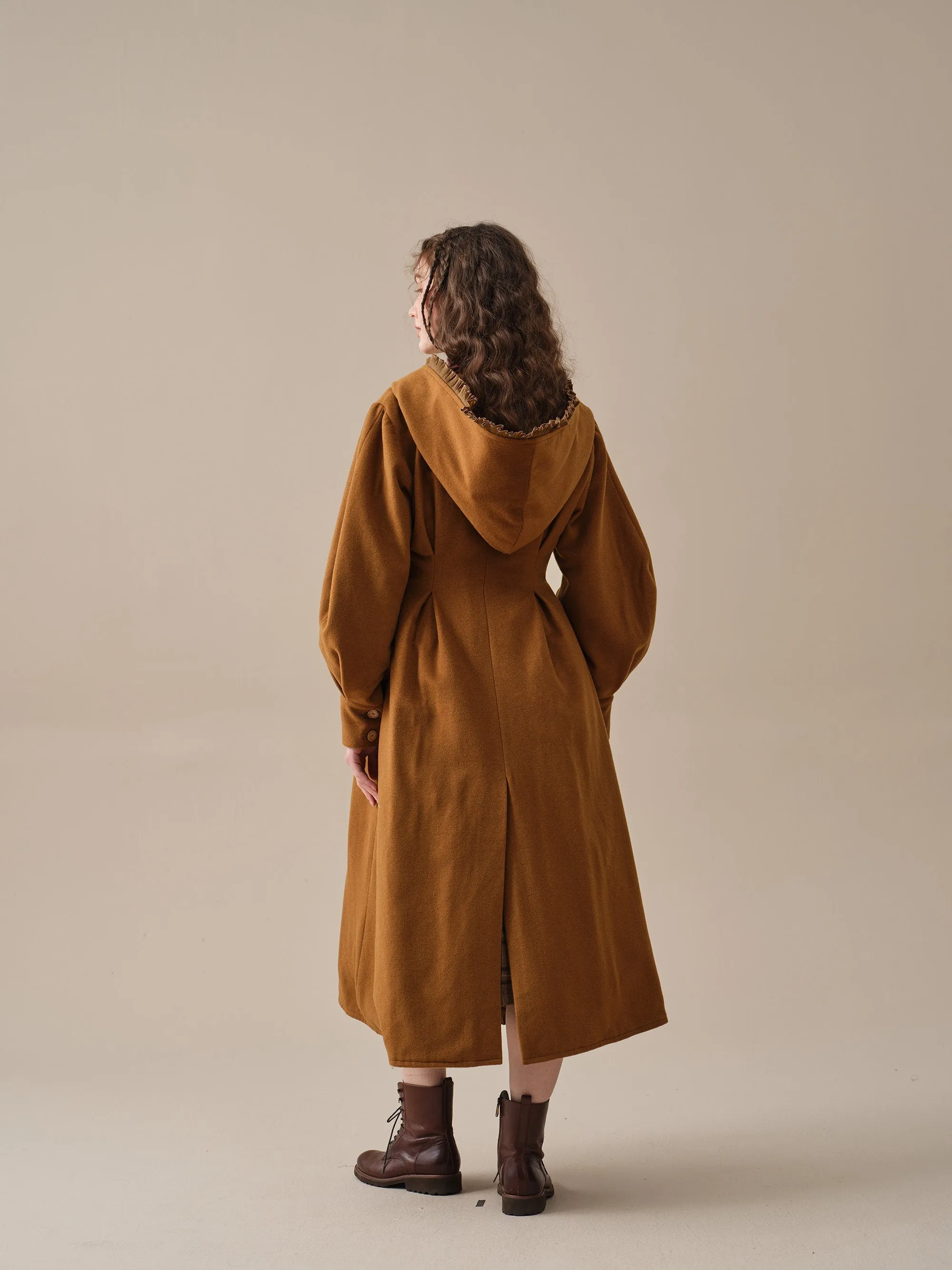 Jacques 25| long hooded victorian coat (100% wool)