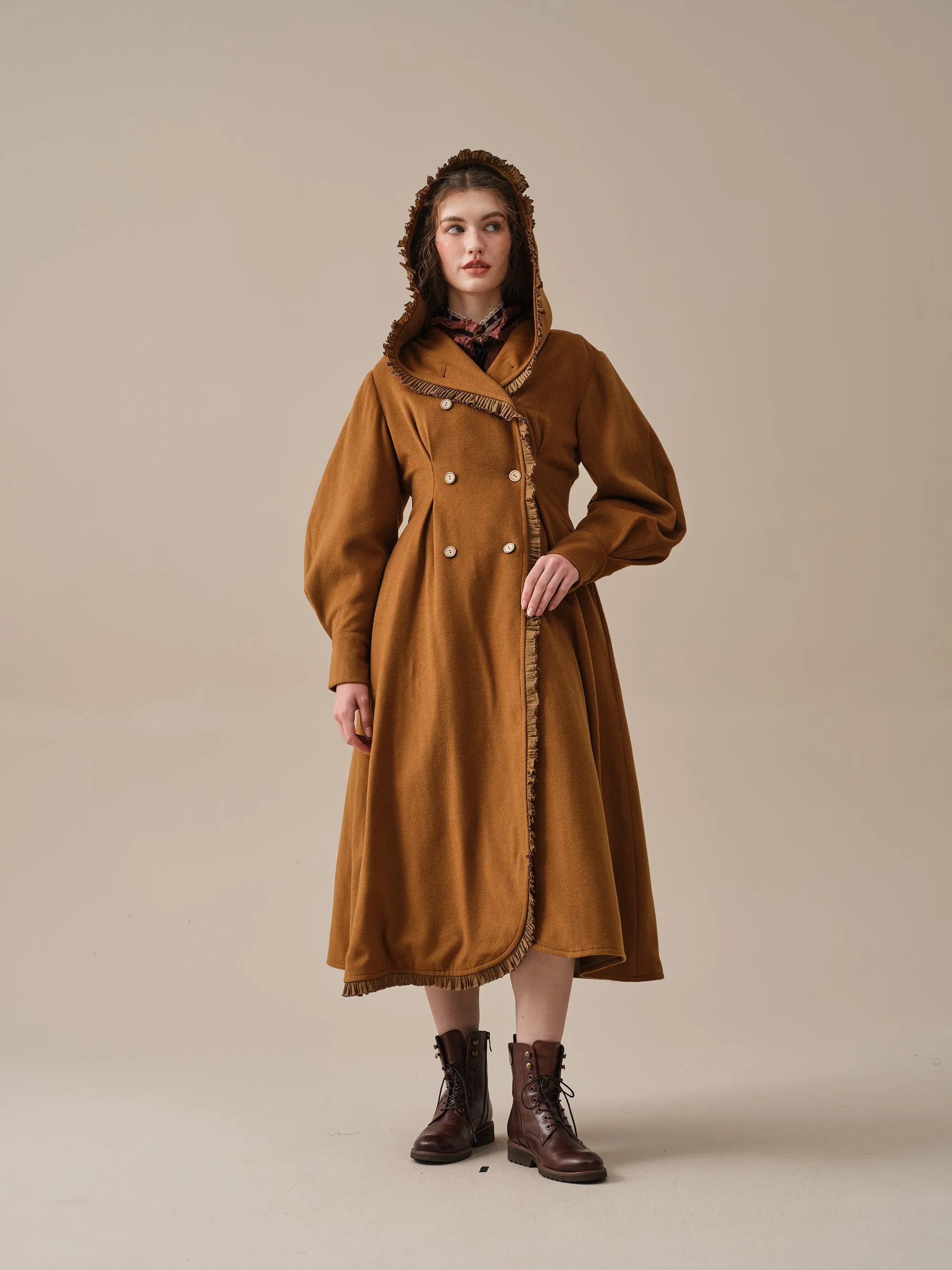 Jacques 25| long hooded victorian coat (100% wool)