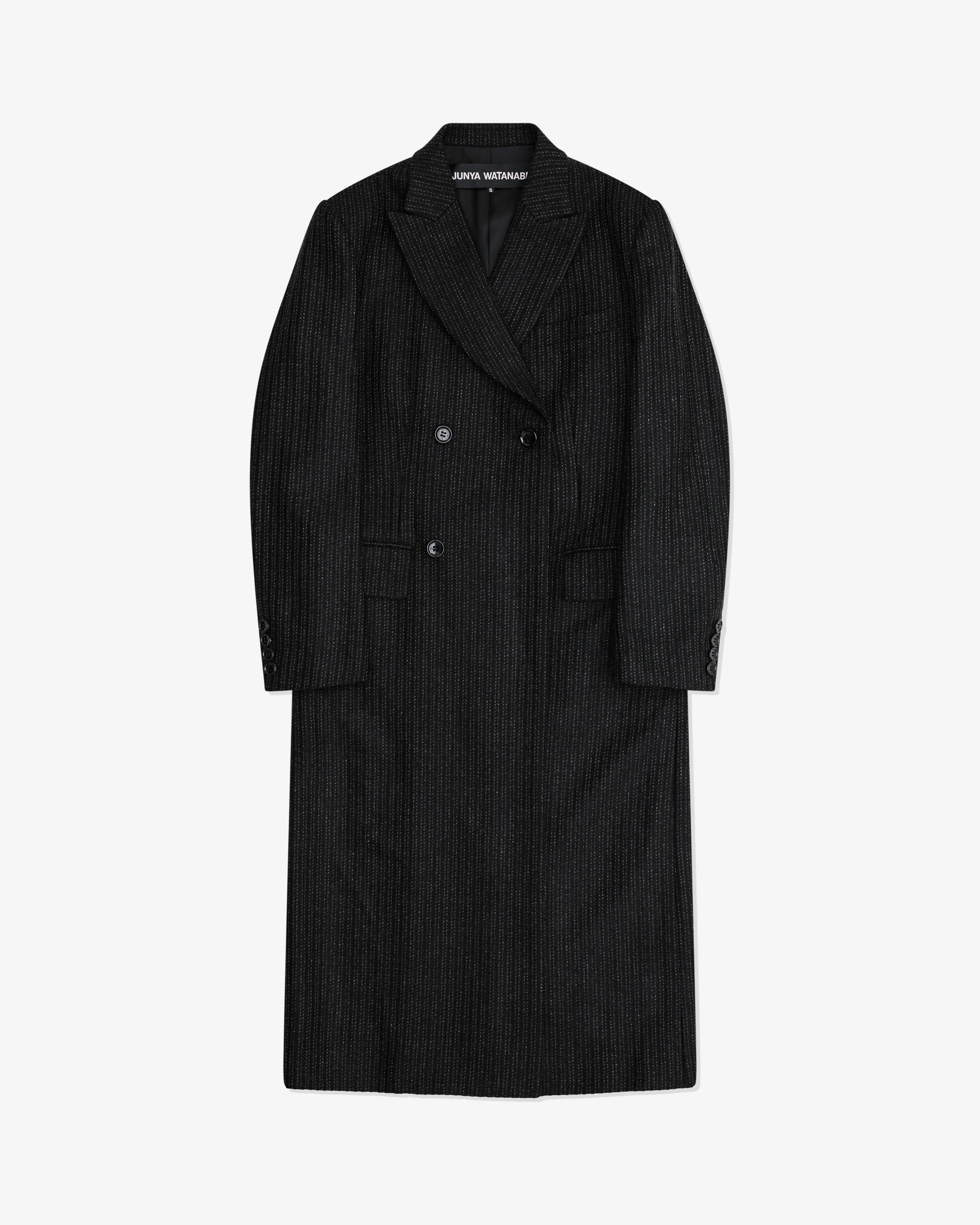 Junya Watanabe - Women's Double Breasted Long Coat - (Black/Grey)