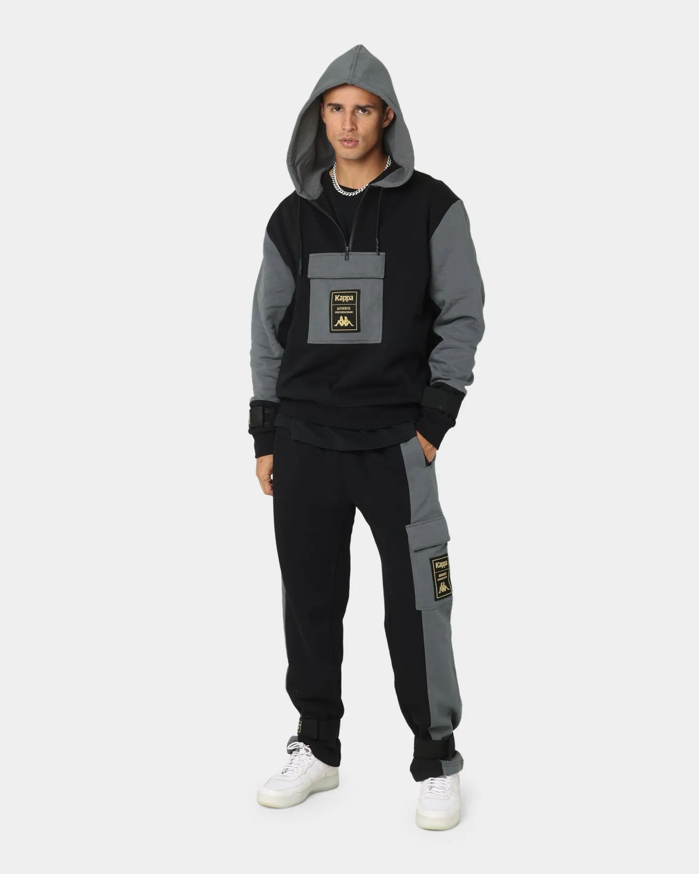 Kappa Authentic Frax Hoodie Black/Gold