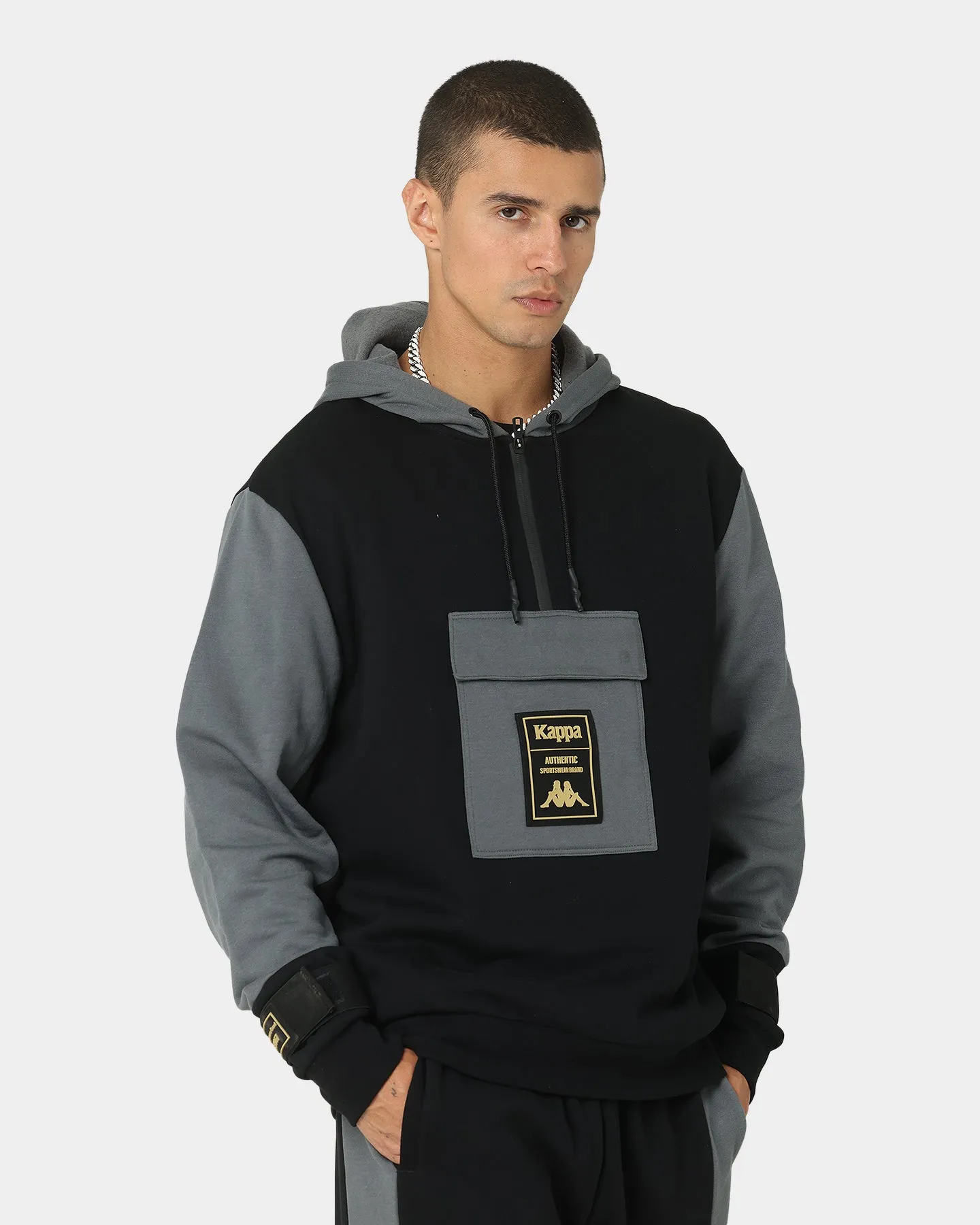 Kappa Authentic Frax Hoodie Black/Gold