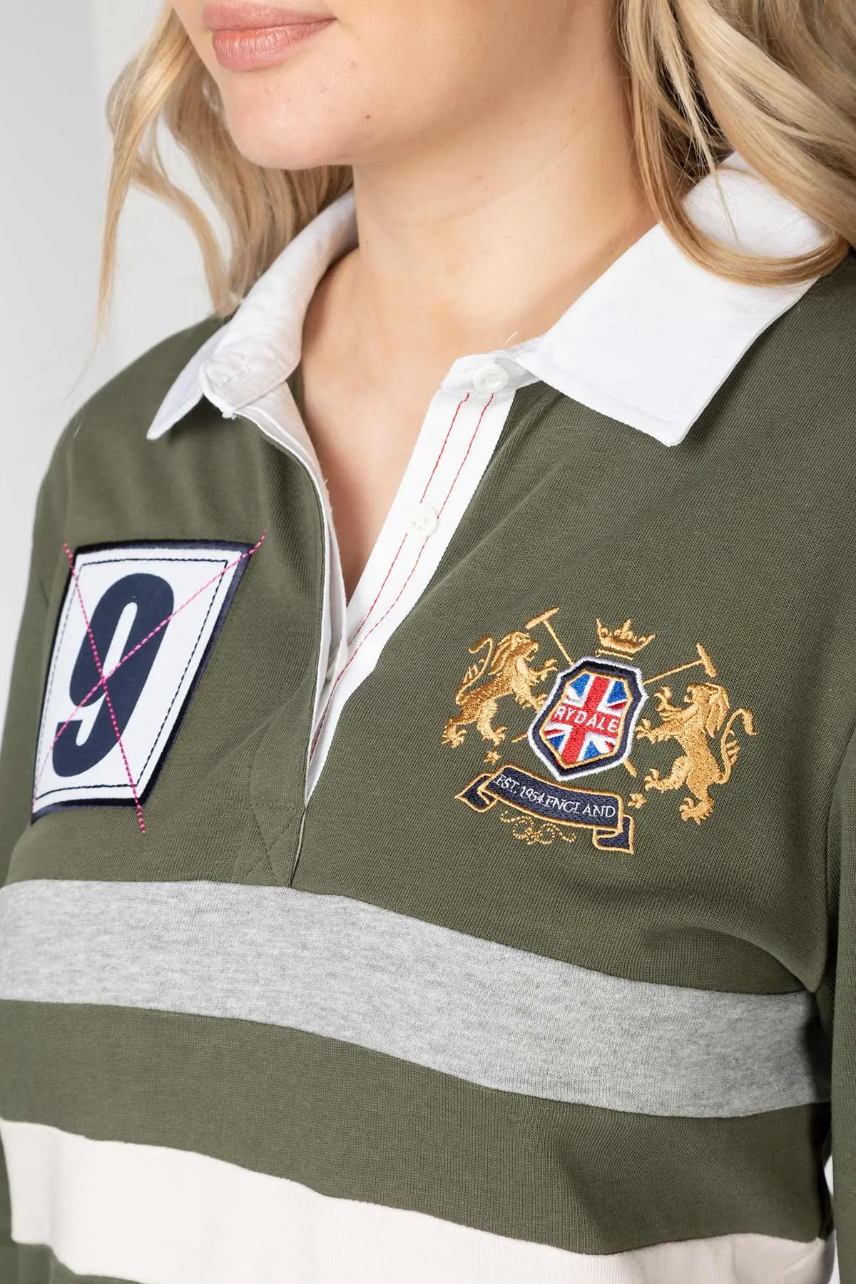 Ladies Rugby Shirt - Cropton 2 Stripe