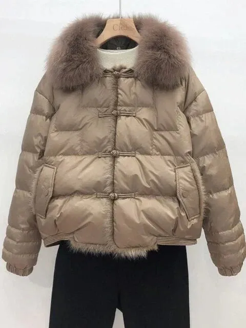 Lara Loose Puffer Jacket | Warm & Vintage