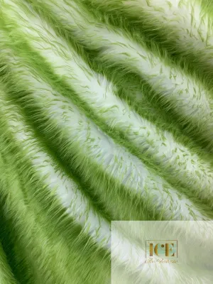 Lime Canadian Fox Fake Animal Faux Fur Fabric