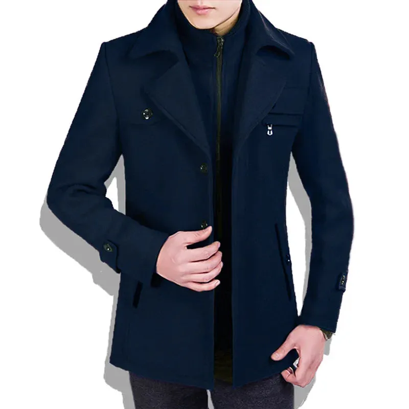 LMS Wool Trench Coat