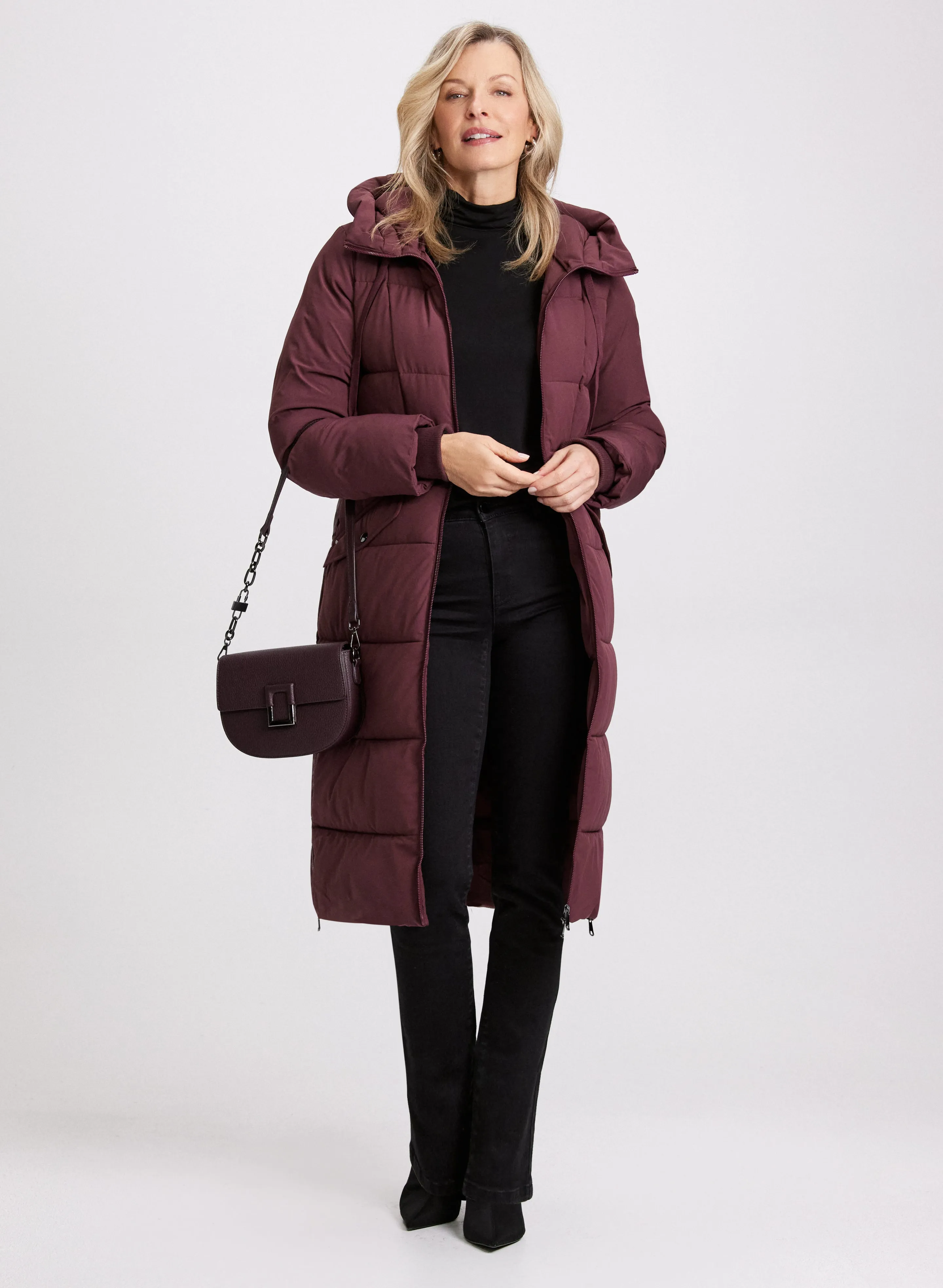 Mixed Puffer Coat