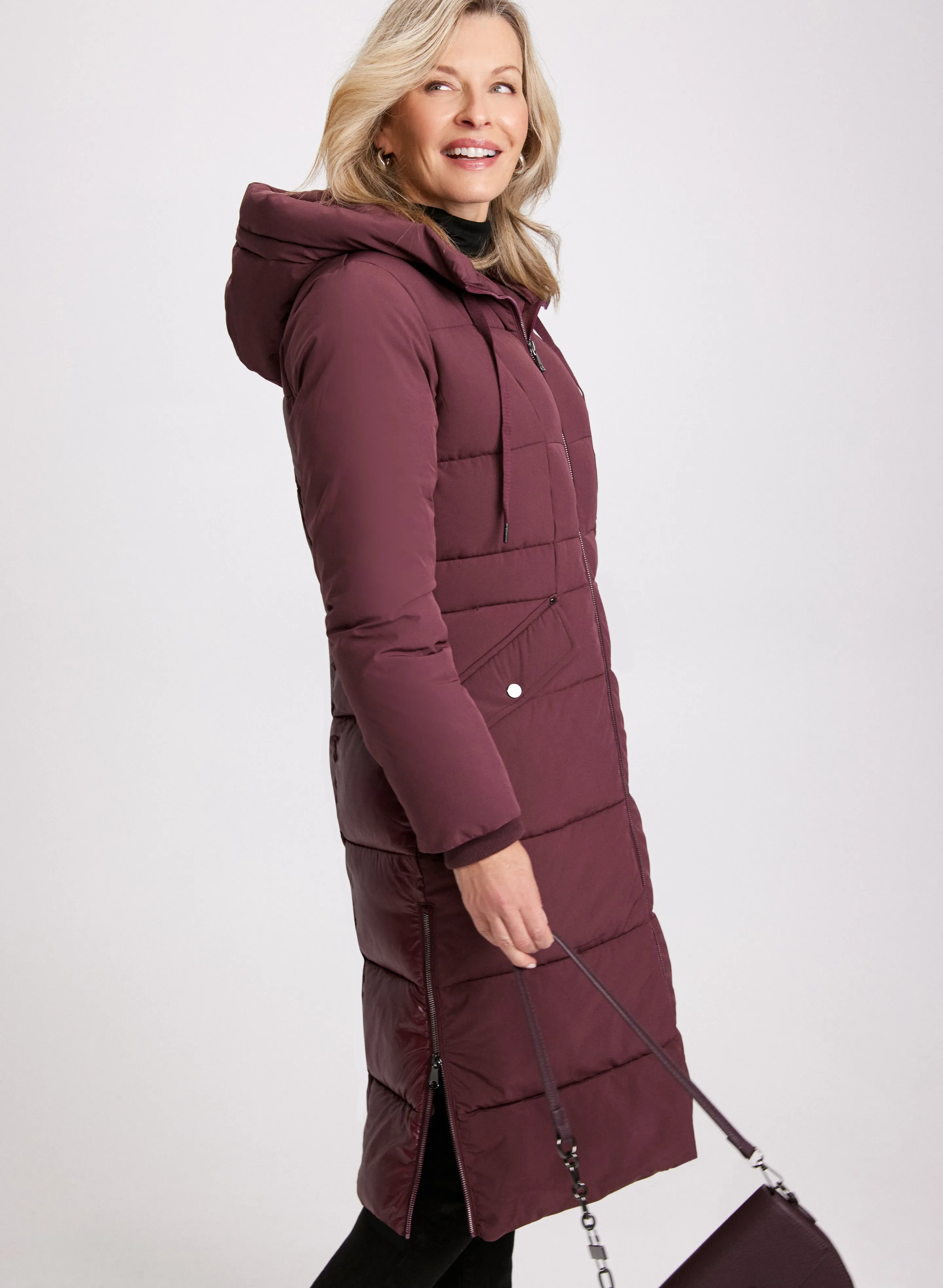 Mixed Puffer Coat