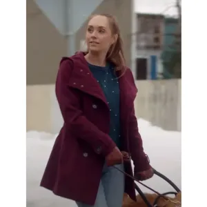 My Christmas Guide Amber Marshall Wool Hooded Coat