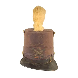 Original U.S. Pre Civil War Era State of Maine Heavy Artillery Model 1851 “Albert Cap” Shako