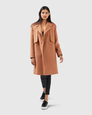 Palm City Wool Blend Coat