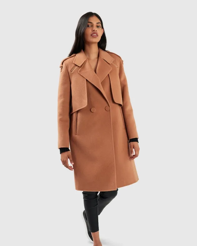 Palm City Wool Blend Coat