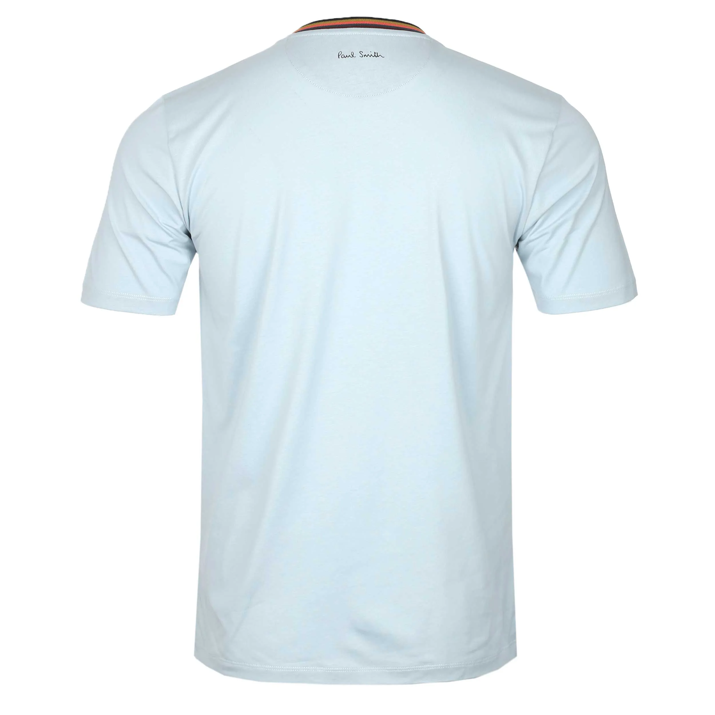 Paul Smith Stripe Rib T Shirt in Duck Egg Blue