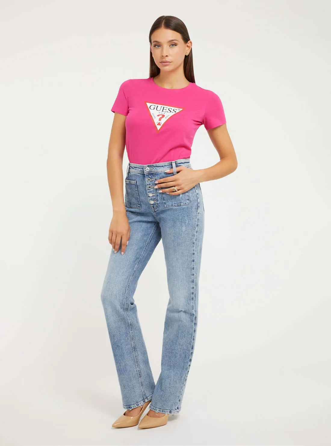 Pink Triangle Logo T-Shirt