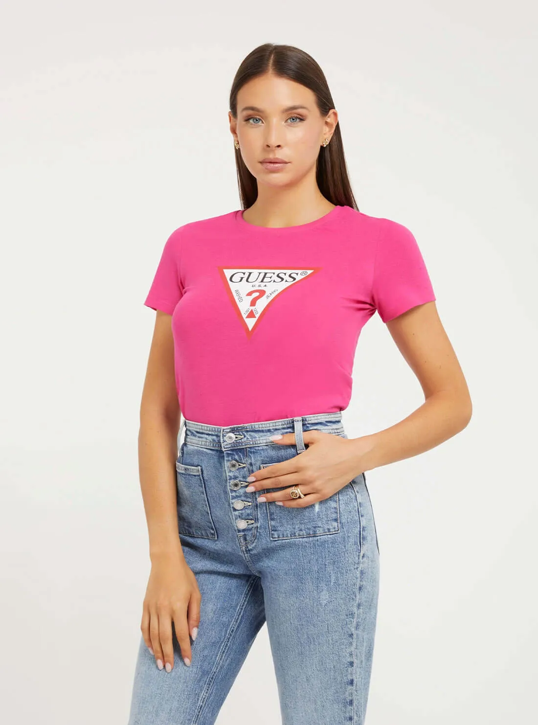 Pink Triangle Logo T-Shirt