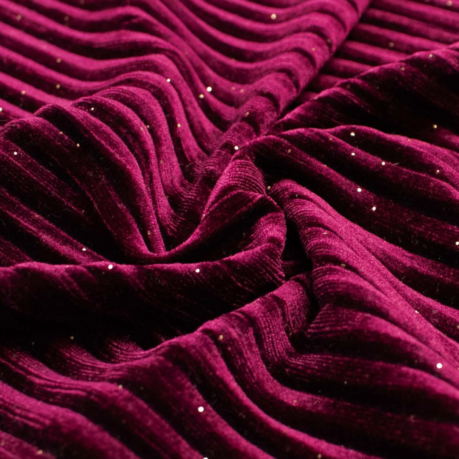 Pleated Velvet Glitter