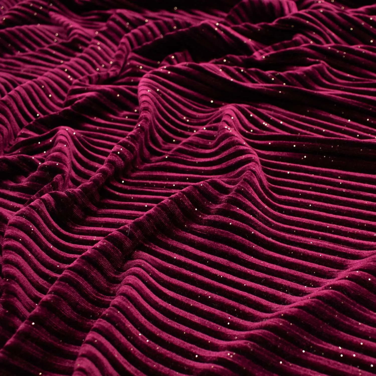 Pleated Velvet Glitter