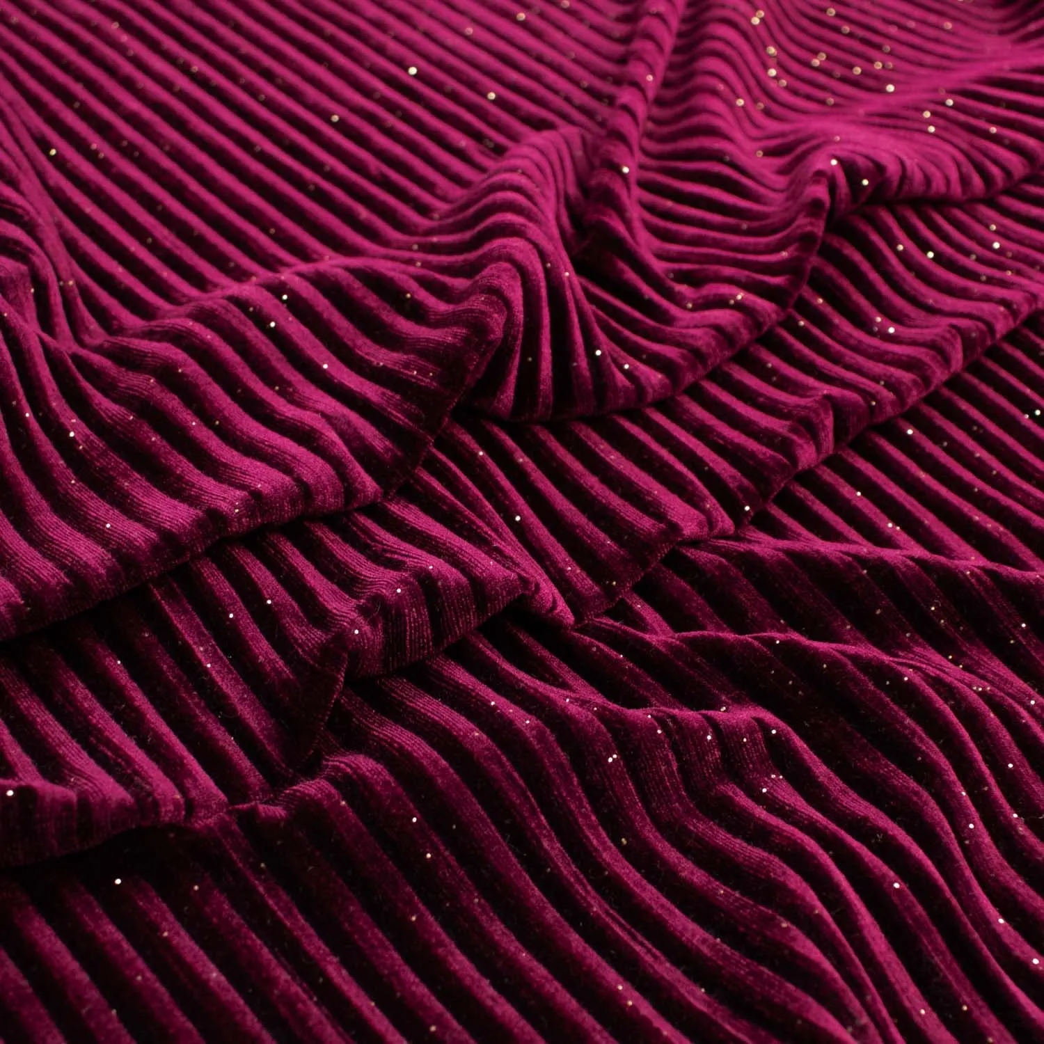 Pleated Velvet Glitter