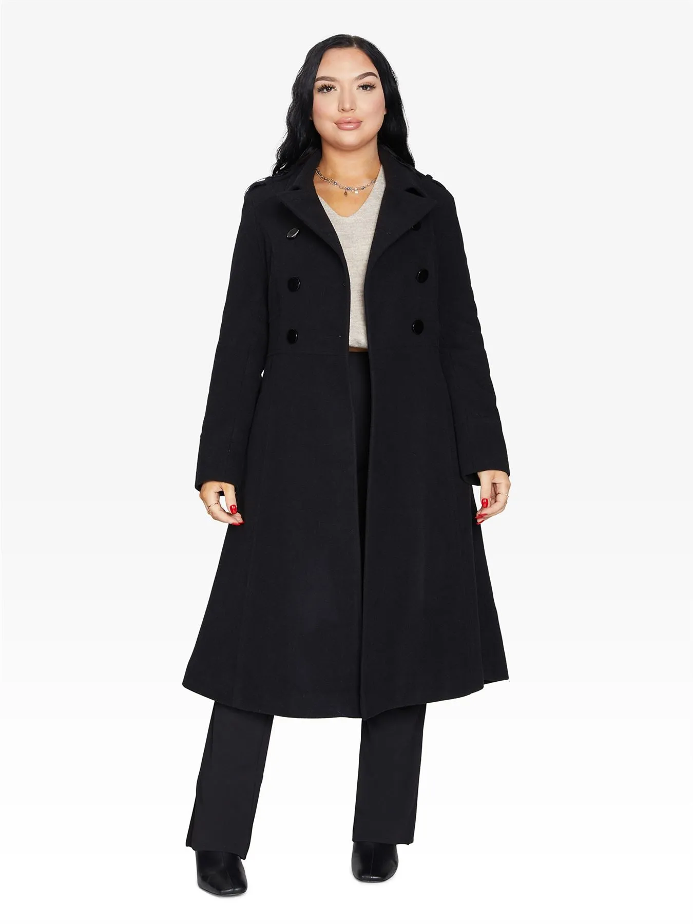 (Pre-Order) A-Line Double Breasted Coat