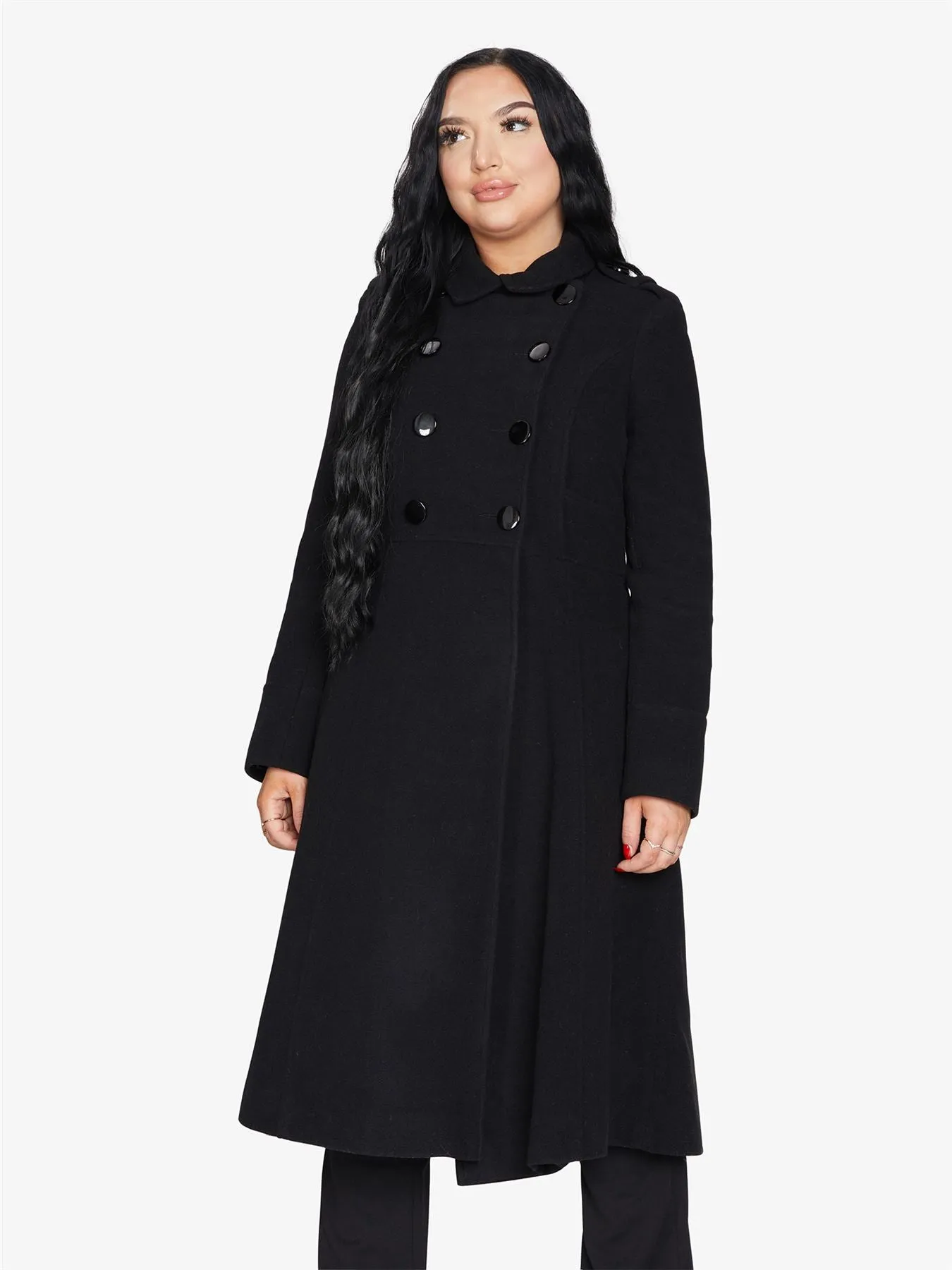 (Pre-Order) A-Line Double Breasted Coat